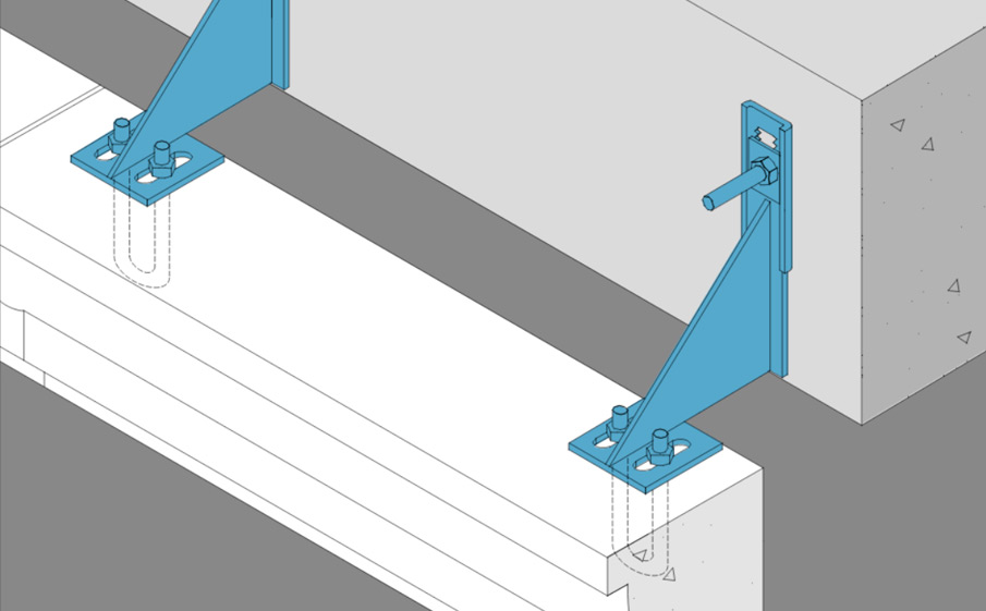 Рядовой кронштейн BAUT KP-M с навесными системам