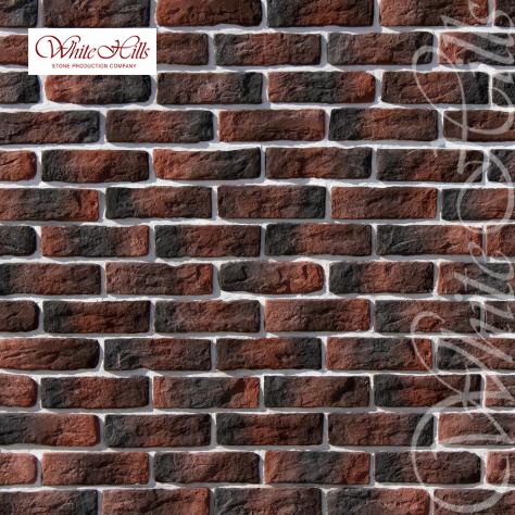 Облицовочный камень White Hills, Брюгге Брик, цвет 315-70