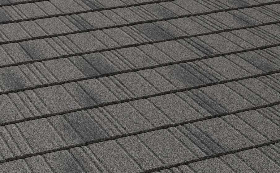 Композитная черепица рядовая AeroDek Robust цвет Античный серый (21)