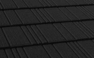 Композитная черепица рядовая Decra Stratos Черный бриллиант